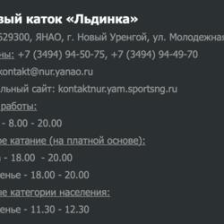 Ледовый каток Льдинка