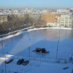 Ледовый каток на стадионе Спартак